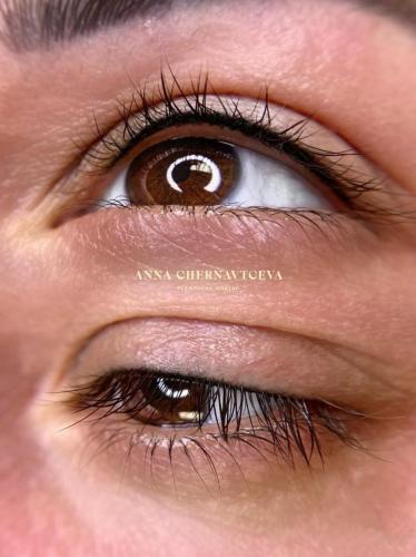 eyelash enhancement.