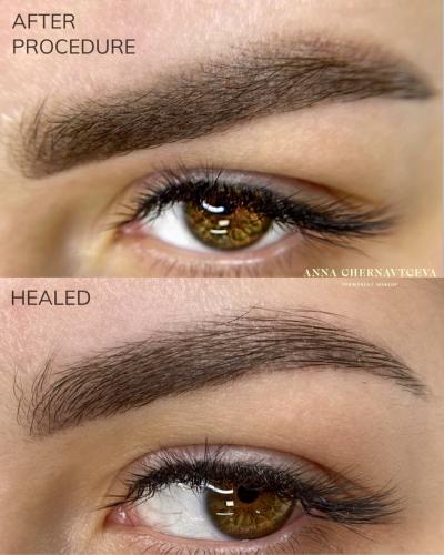 Powder-eyebrows..